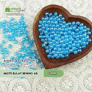 15 GRAM MANIK MOTE BULAT BENING AB 8 MM Kuning