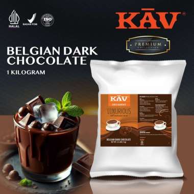 Kav Powder Drink Belgian Dark Choco - Minuman Coklat Belgia 1 Kg