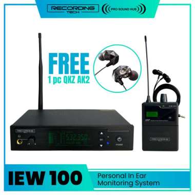 RECORDING TECH IEW-100 IEW100 WIRELESS IEM IN EAR MONITOR SET Full Set