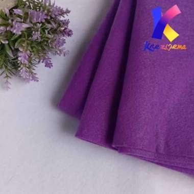 Kain flanel meteran bahan kerajinan tangan - warna lengkap 1meter Ungu