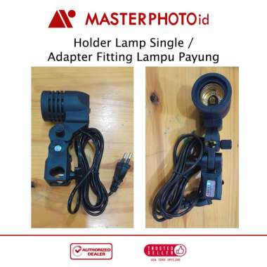 Holder Lamp Single Saklar Ringlight Studio Adapter Fitting Lampu Payung