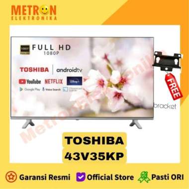 TOSHIBA 43 V 35 KP DIGITAL DVB T2 LED TV 43 IN ANDROID TV USB BRACKET