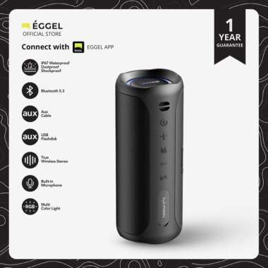 Eggel Terra 3 Plus + S Waterproof Bluetooth Speaker with RGB Lights