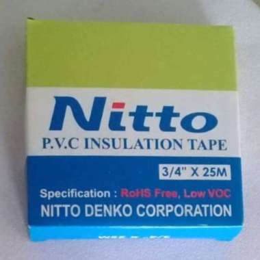 Isolasi NITTO Listrik Kabel - Tape Lakban Lem