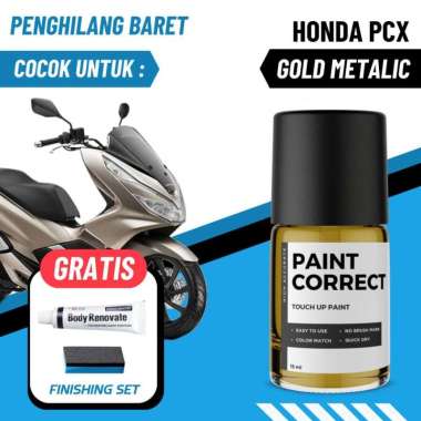 CAT OLES PENGHILANG BARET HONDA PCX GOLD METALIC EMAS