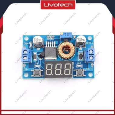 XL4015E + Display Adjustable Step Down Volt DC 5A 75W Voltmeter