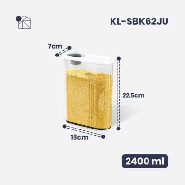 Kanso Living Toples Tempat Penyimpanan Makanan Kedap Udara 2400 ml