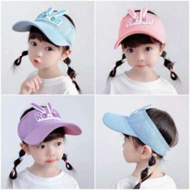 Topi Anak Rabbit Topi Golf Anak Rabbit Topi Anak Visor Topi Pantai Ungu