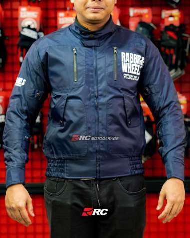 Jaket Motor - Rabbit and Wheels Bomber Motorsport Navy Jacket Original XL