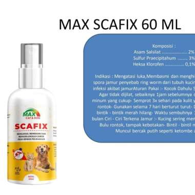 Spray Penghilang Jamur Kucing Anjing Max Scafix