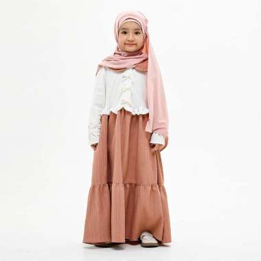 Rabbani - Gamis Dress Anak Perempuan Lengan Panjang Bani Batuta Dresscute Afiqa V1 Exclusive 3-4Y 44