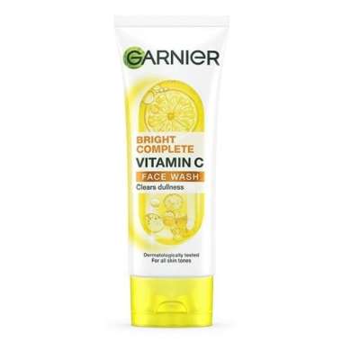 Garnier face wash 100 ml (bright anti acne / bright complete vitamin C / sakura glow) vitamin c
