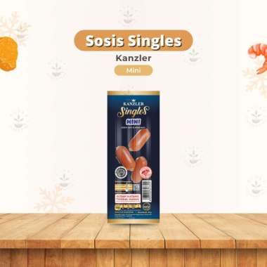 SINGLES SOSIS Kanzler Sosis Singles Halal - Sosis Siap Makan - Kanzler Singles Keju Original Hot Goc