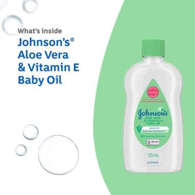 Johnson's Baby Aloe Vera Oil 125ml - Minyak Pijat Bayi