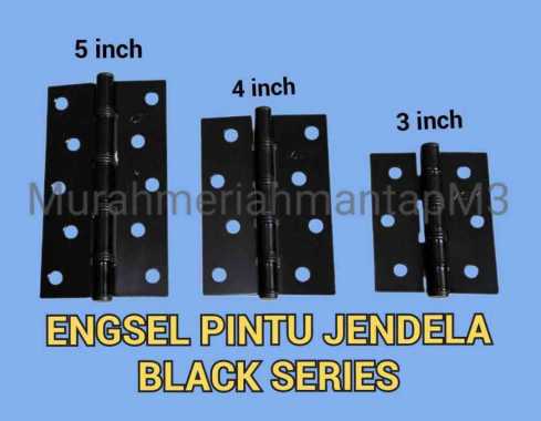 ENGSEL PINTU JENDELA BLACK / ENGSEL KUPU-KUPU / BLACK IRON HINGES 3INCH