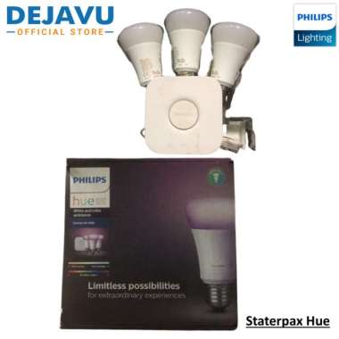 Lampu Philips Starterpax Hue - Starter Kit A60 Gen4