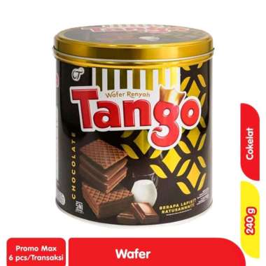 wafer tango coklat kaleng