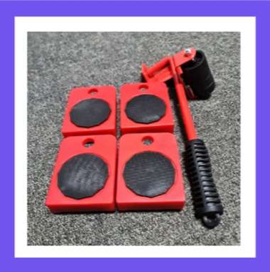 Alat Pindah Barang Mudah Troli Roda Alat Bantu Pindah Barang Berat Dongkrak Perabotan Dongkrak Geser