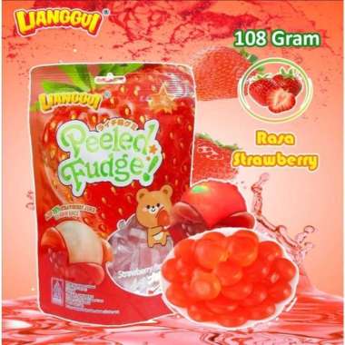 Lianggui Peeled Rasa Strawberry 108gr Permen Lunak