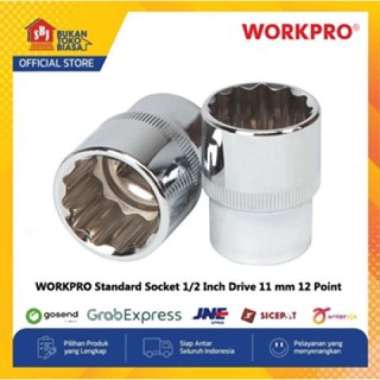 WORKPRO Kunci Socket Standard Socket 1/2 Inch Drive 11 mm 12 Point W074261