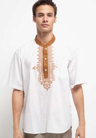 Adikusuma Koko Pria Motif Mahkota 942220059 - Cokelat L