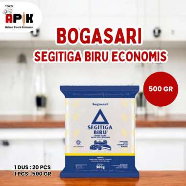 TEPUNG TERIGU SEGITIGA BIRU ECONOMIS / Tepung Terigu Segitiga Biru Bogasari 500 GRAM / 1000 GRAM 500