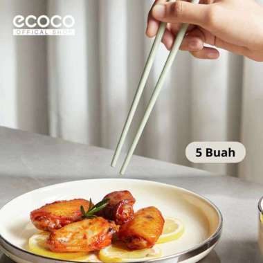 ECOCO Anti Slip Chopstick Simple Set- Sumpit rumah tangga model baru antibakteri tahan jamur anti-se