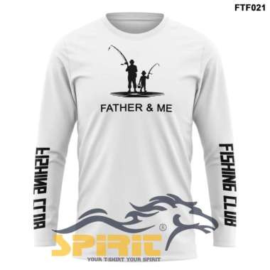 Kaos Baju Distro Mancing Father dan Me LENGAN PANJANG Fishing Club Pancing Ikan polos custom indones