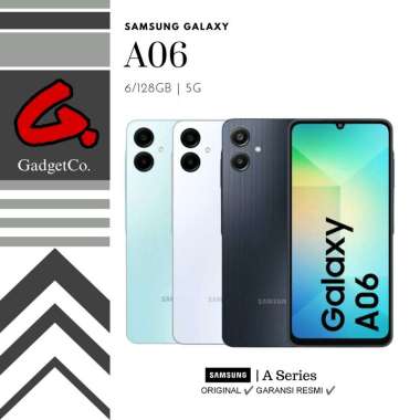 Samsung A06 5G 6/128GB Garansi Resmi Black