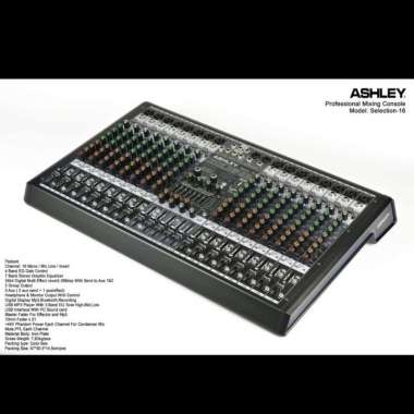 mixer audio ashley selection16 selection 16 16CH soundcard original