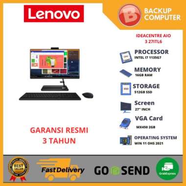 LENOVO IDEACENTRE AIO 3 27ITL6 L9ID Intel i7-1165G7 8GB RAM / MX450 2GB