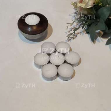 Lilin Tealight Candle Putih / Lilin Aroma Terapi / Tealight Candle By Zyth Living Lilin 1 Pcs