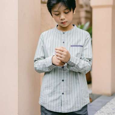 Shirt/ Kemeja Anak Laki/ Rodeo Junior Green Dobby Fabric Shirt 8 tahun