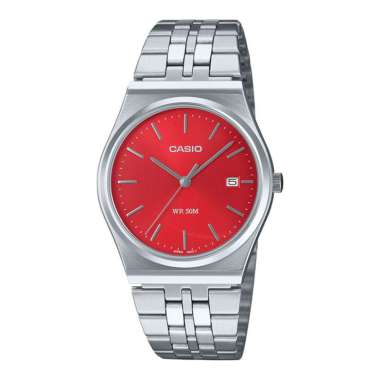 CASIO ORIGINAL - JAM CASIO STAINLES ANALOG MTP-B145D-4A2VDF CASIO MTP B145D 4A2- JAM TANGAN PRIA - S