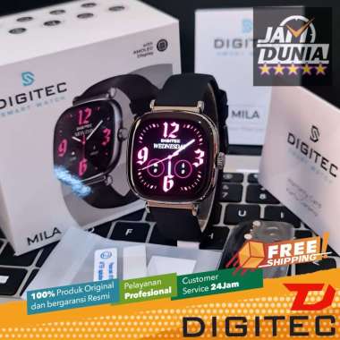 DIGITEC ORIGINAL SMARTWATCH WANITA DIGITEC MILA AMOLED BLACK MILA JAM TANGAN DIGITAL WANITA JAM DIGI