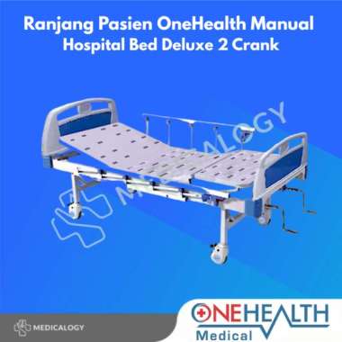 Ranjang Pasien OneHealth Manual Hospital Bed Deluxe 2 Crank