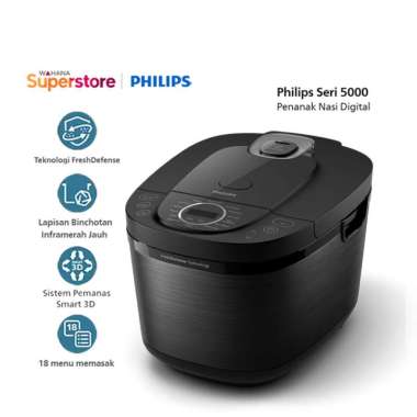 Philips Digital Rice Cooker 5000 Series 1,8 L - HD4812/31 | HD-4812/31