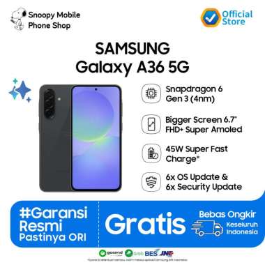 Samsung Galaxy A36 5G 8/256GB - | Snapdragon 6 Gen 3 | Handphone AI | Galaxy AI | 45W Fast Charging