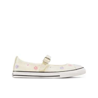 Converse Youth Chuck Taylor All Star Dainty Mary Jane Egret/White/Black (CONA13443C) 12.5