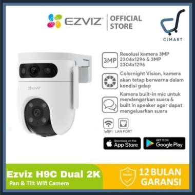 EZVIZ H9C 2K+2K 3MP IP Camera CCTV Dual Lens Pan & Tilt Wi-Fi Camera