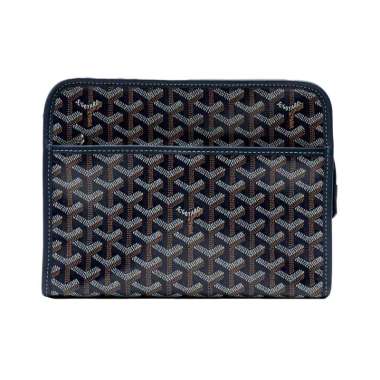 Goyard Trousse Jouvence MM Clutch Bag Navy Blue