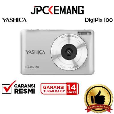 JPC KEMANG Yashica DigiPix 100 Compact Digital Pocket Camera Yashica Digi Pix 100 GARANSI RESMI Silv