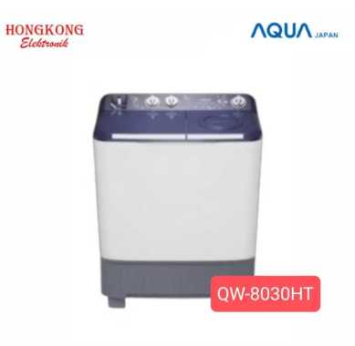 AQUA MESIN CUCI QW 8030HT MESIN CUCI 2 TABUNG 8KG
