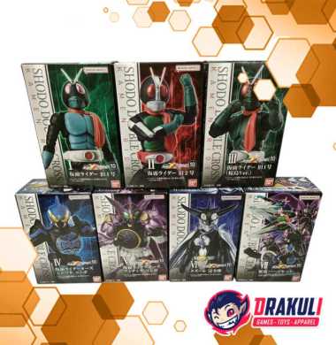 Toys BANDAI Shodo XX Double Cross Kamen Rider 10 (Set of 7)