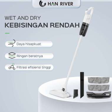 HAN RIVER Vacum Cleaner Portable Hisap + Mengepel 5 In 1 Tanpa Kabel Genggam Penyedot Debu (HRXCQ01W