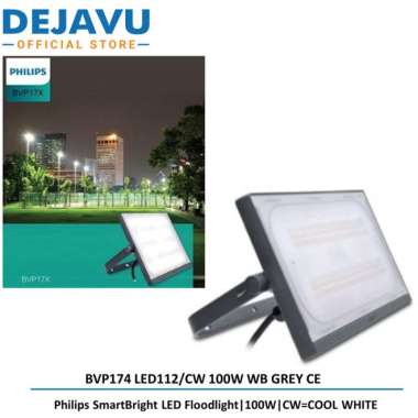 Lampu Sorot Philips BVP174 LED112/CW 100W WB GREY CE (WW / NW / CW) WARM WHITE