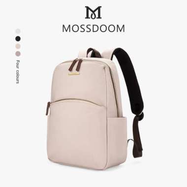 MOSSDOOM Tas Ransel Wanita Hugo Backpack Ransel Siswa Tas Ransel Multifungsi Aprikot