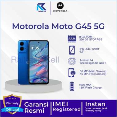 Motorola Moto G45 5G 8/256 GB garansi resmi Blue