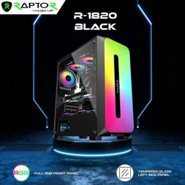 RAPTOR CASING BLACK STRIKE 1820 RGB BLACK
