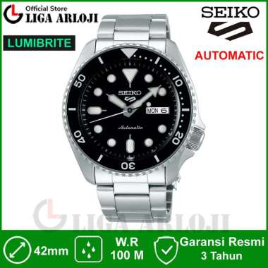 Seiko 5 Sports SRPD55K1 Jam Tangan Pria Automatic Lumibrite Original SRPD55K SRPD55 Day Date